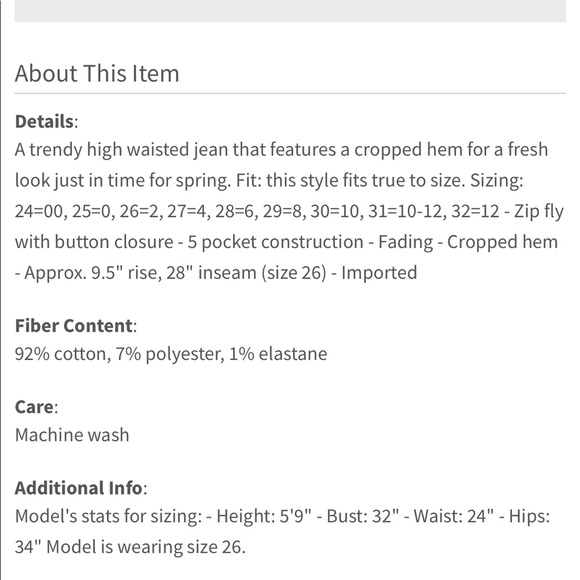 Kate Spade ♠️ Jeans - Picture 6 of 6